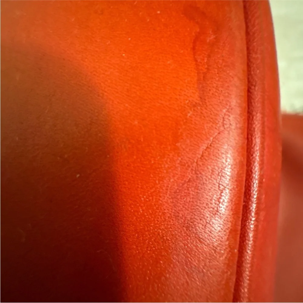 Coach Vintage Fletcher Red Leather Crossbody Made Costa Rica 1996  Style #4150‎